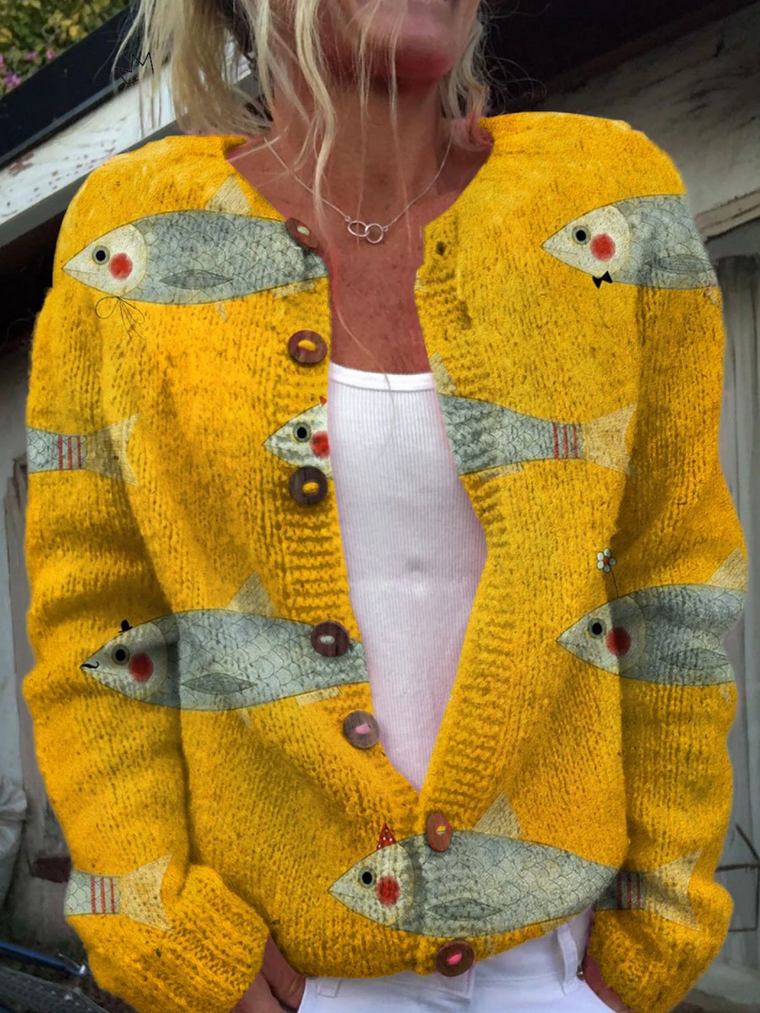 Anouk™ | Cozy Vintage Knit Cardigan for Timeless Style