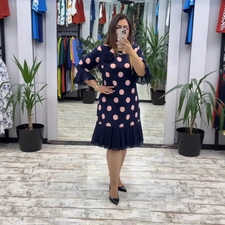 HELENA™ Elegant Pleated Dress