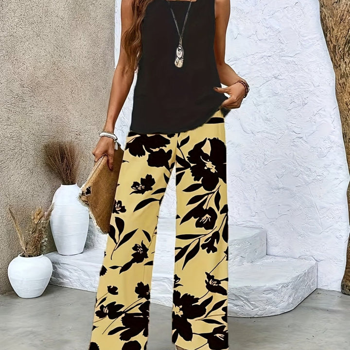 Chic And Relaxed 2pcs Women's Outfit | Stylish, Comfortable, Perfect for Spring and Summer Events