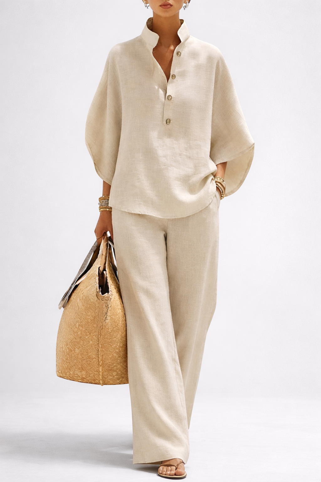 Elena™ – Linen Cotton Two-Piece Set