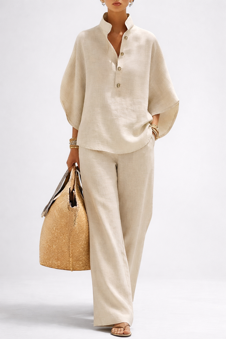 Elena™ – Linen Cotton Two-Piece Set
