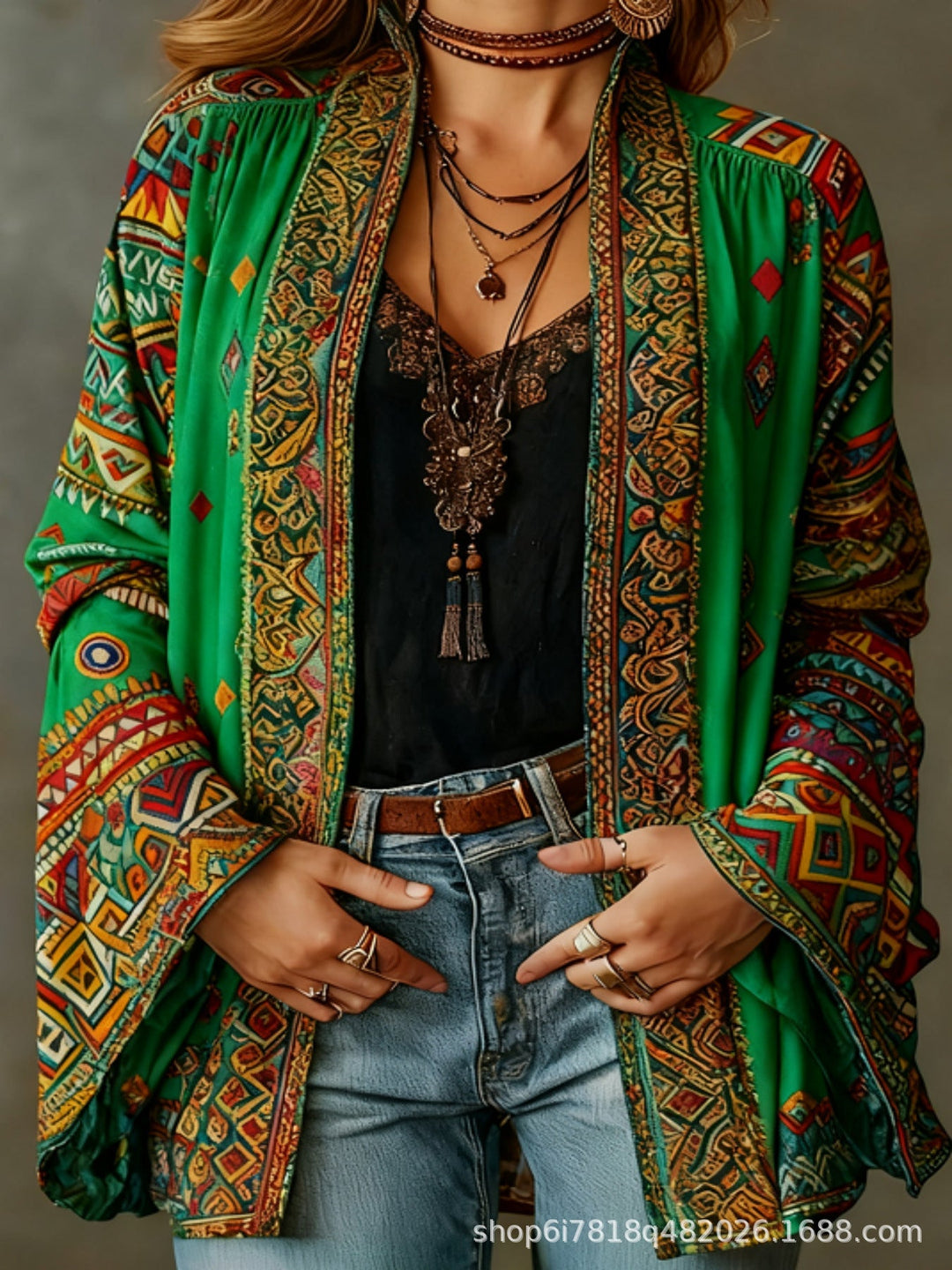 Darcy | Stylish Boho Kimono Cardigan with Embroidery