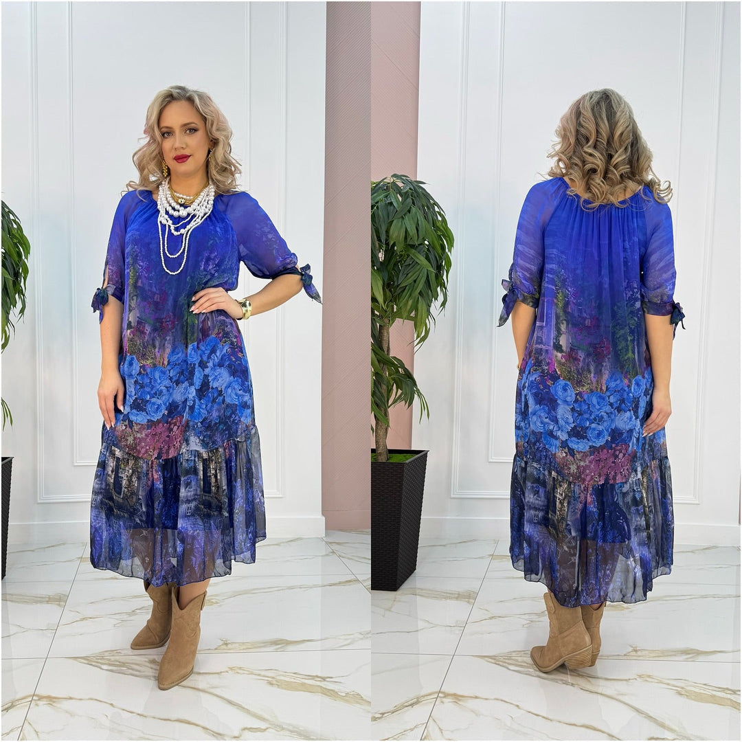 Elisa™ Elegant Floral Maxi Dress