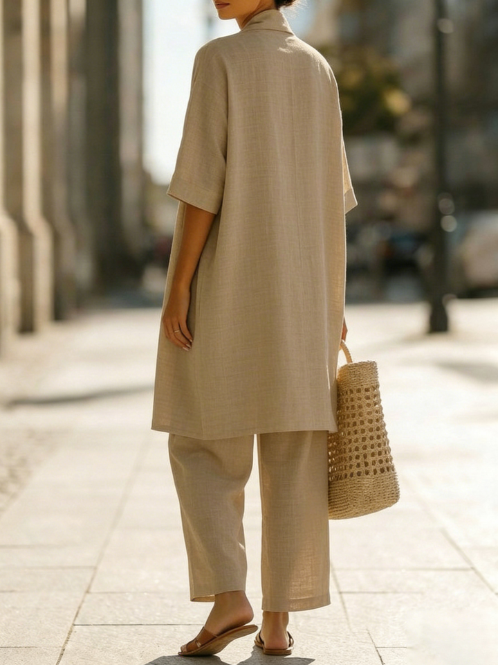 Isabella™ | Effortless Linen-Cotton Three-Piece Set
