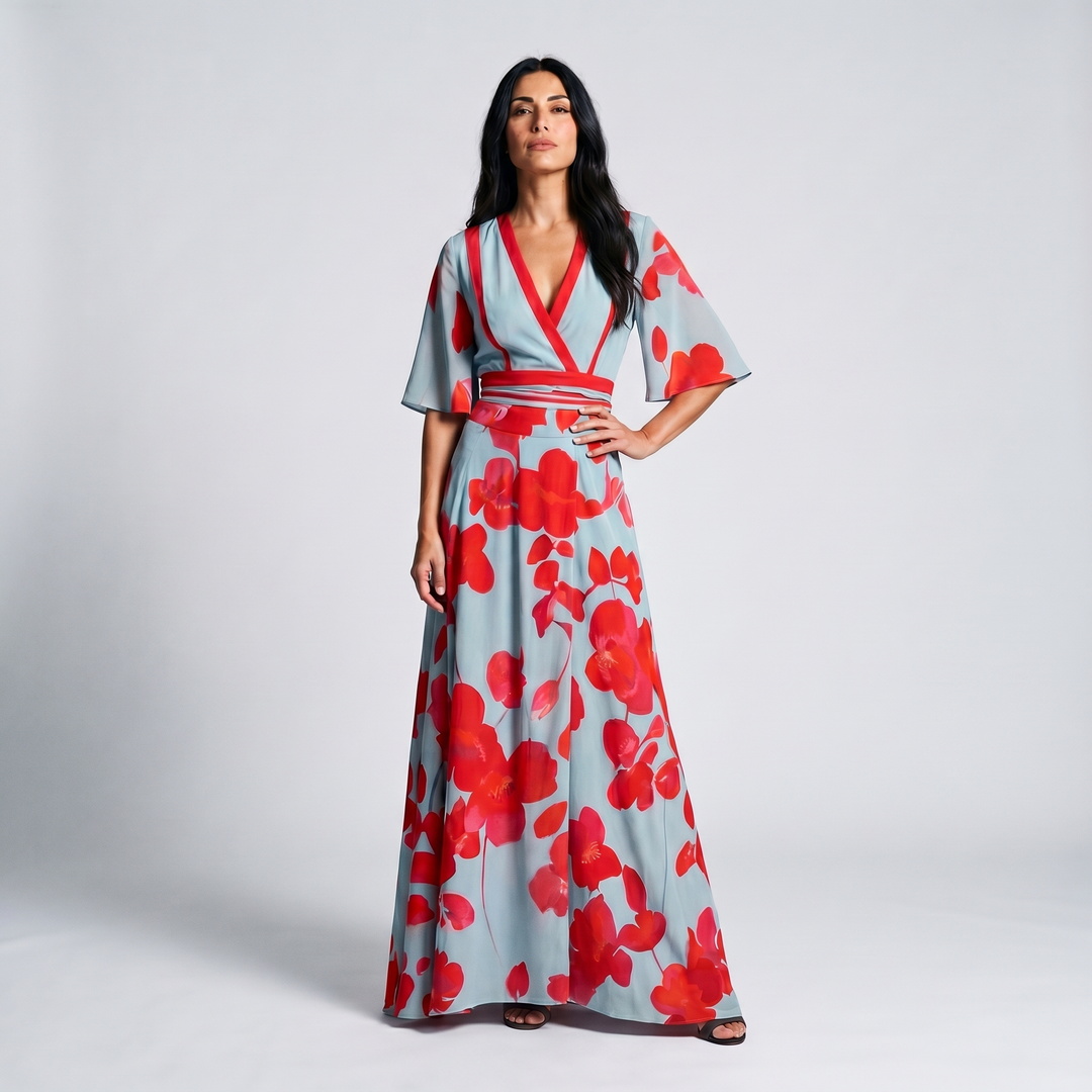 Grace Dress | Floral Wrap Maxi