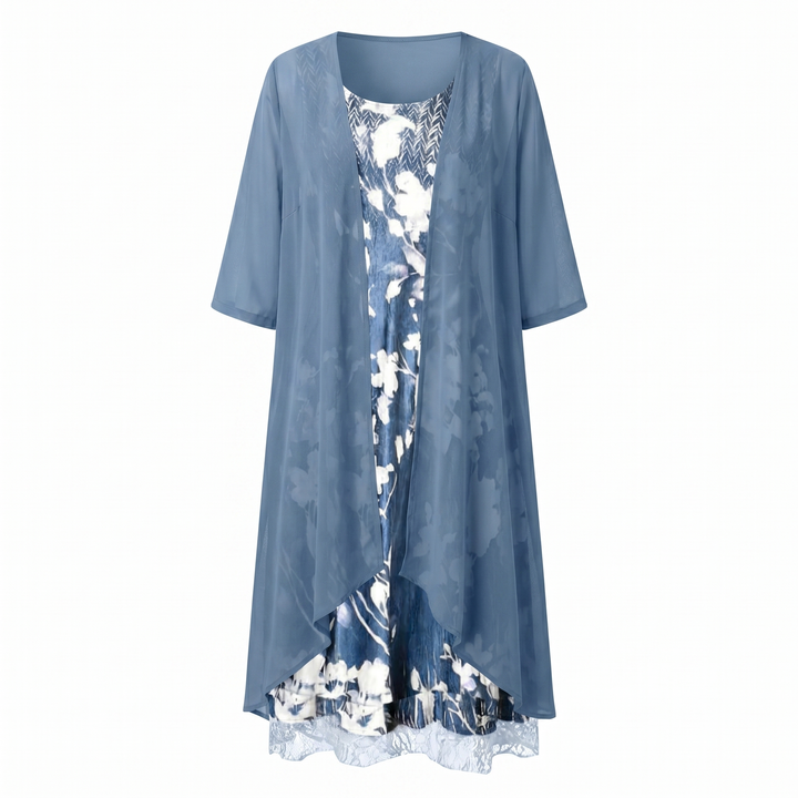 Noemie Dress | Stylish Layered Midi for Effortless Elegance